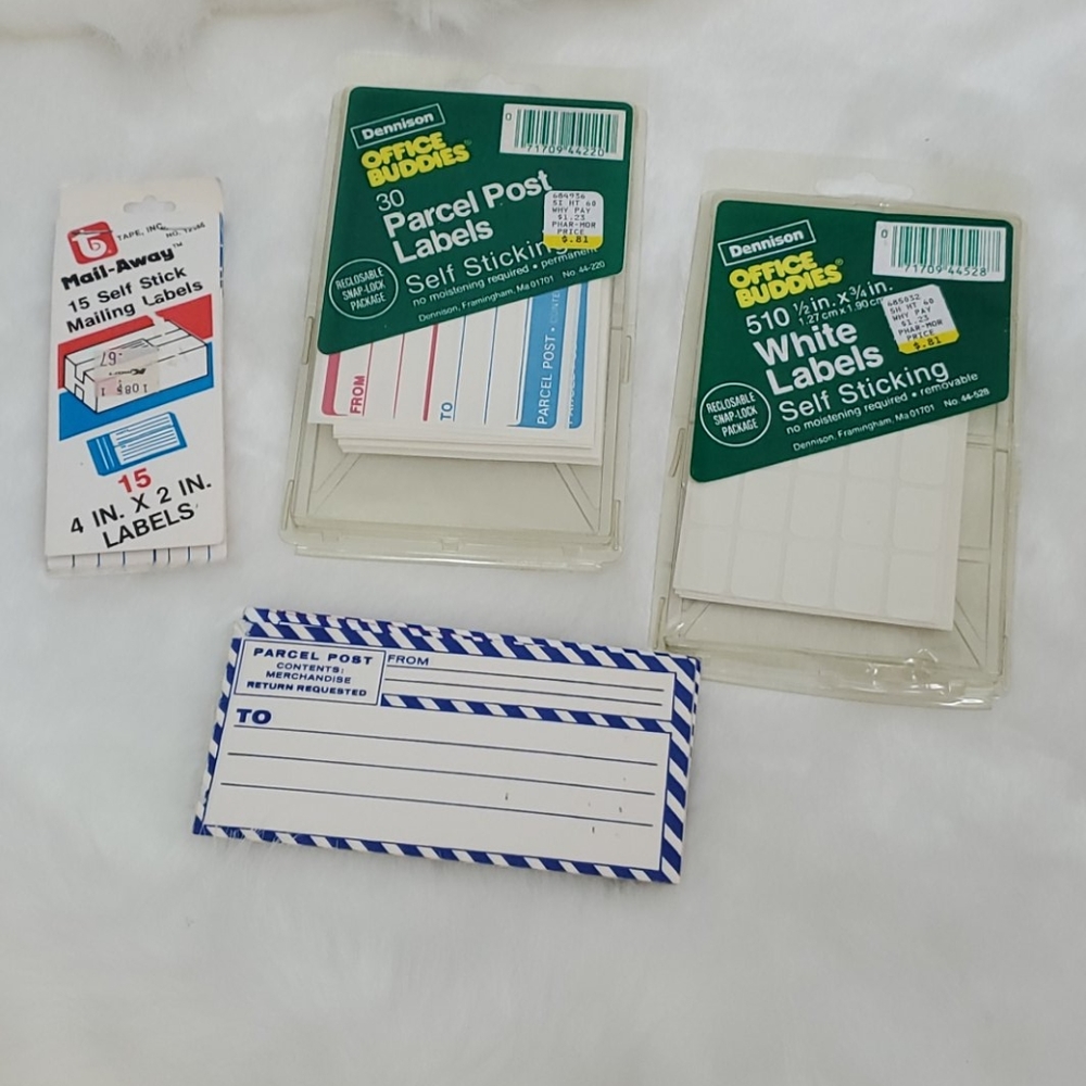 Vintage Bundle 4 differents Post Labels